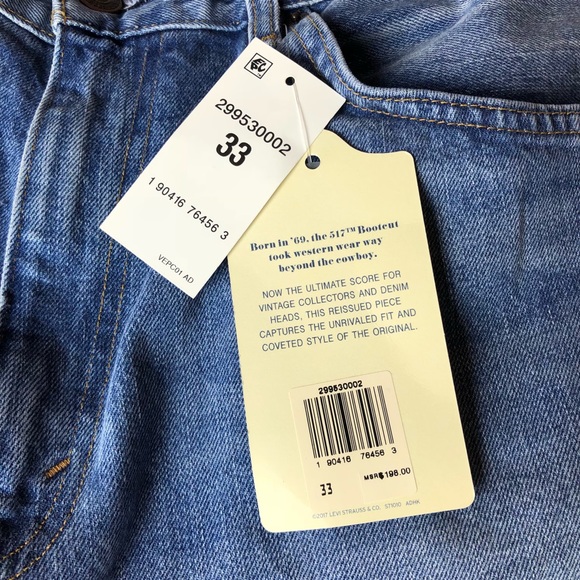 New Levi’s 517 Bootcut Cropped High Rise Jeans - Picture 5 of 7